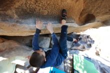 Bouldering in Hueco Tanks on 12/31/2018 with Blue Lizard Climbing and Yoga

Filename: SRM_20181231_1540250.jpg
Aperture: f/4.0
Shutter Speed: 1/250
Body: Canon EOS-1D Mark II
Lens: Canon EF 16-35mm f/2.8 L