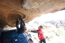 Bouldering in Hueco Tanks on 12/31/2018 with Blue Lizard Climbing and Yoga

Filename: SRM_20181231_1543480.jpg
Aperture: f/4.0
Shutter Speed: 1/250
Body: Canon EOS-1D Mark II
Lens: Canon EF 16-35mm f/2.8 L