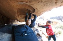 Bouldering in Hueco Tanks on 12/31/2018 with Blue Lizard Climbing and Yoga

Filename: SRM_20181231_1543500.jpg
Aperture: f/4.0
Shutter Speed: 1/250
Body: Canon EOS-1D Mark II
Lens: Canon EF 16-35mm f/2.8 L