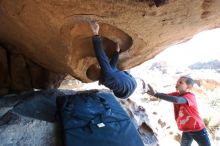 Bouldering in Hueco Tanks on 12/31/2018 with Blue Lizard Climbing and Yoga

Filename: SRM_20181231_1543520.jpg
Aperture: f/4.0
Shutter Speed: 1/250
Body: Canon EOS-1D Mark II
Lens: Canon EF 16-35mm f/2.8 L