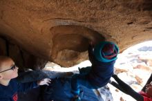 Bouldering in Hueco Tanks on 12/31/2018 with Blue Lizard Climbing and Yoga

Filename: SRM_20181231_1544251.jpg
Aperture: f/4.0
Shutter Speed: 1/250
Body: Canon EOS-1D Mark II
Lens: Canon EF 16-35mm f/2.8 L