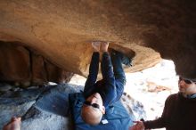 Bouldering in Hueco Tanks on 12/31/2018 with Blue Lizard Climbing and Yoga

Filename: SRM_20181231_1545290.jpg
Aperture: f/4.0
Shutter Speed: 1/250
Body: Canon EOS-1D Mark II
Lens: Canon EF 16-35mm f/2.8 L