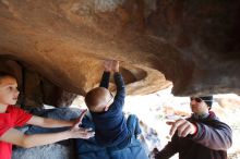 Bouldering in Hueco Tanks on 12/31/2018 with Blue Lizard Climbing and Yoga

Filename: SRM_20181231_1545360.jpg
Aperture: f/4.0
Shutter Speed: 1/250
Body: Canon EOS-1D Mark II
Lens: Canon EF 16-35mm f/2.8 L