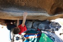 Bouldering in Hueco Tanks on 12/31/2018 with Blue Lizard Climbing and Yoga

Filename: SRM_20181231_1554170.jpg
Aperture: f/5.0
Shutter Speed: 1/250
Body: Canon EOS-1D Mark II
Lens: Canon EF 16-35mm f/2.8 L