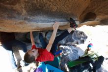 Bouldering in Hueco Tanks on 12/31/2018 with Blue Lizard Climbing and Yoga

Filename: SRM_20181231_1554200.jpg
Aperture: f/5.0
Shutter Speed: 1/250
Body: Canon EOS-1D Mark II
Lens: Canon EF 16-35mm f/2.8 L
