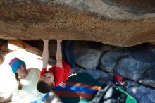 Bouldering in Hueco Tanks on 12/31/2018 with Blue Lizard Climbing and Yoga

Filename: SRM_20181231_1606390.jpg
Aperture: f/5.6
Shutter Speed: 1/250
Body: Canon EOS-1D Mark II
Lens: Canon EF 16-35mm f/2.8 L