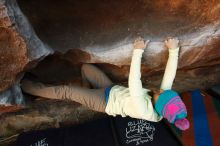 Bouldering in Hueco Tanks on 12/31/2018 with Blue Lizard Climbing and Yoga

Filename: SRM_20181231_1655410.jpg
Aperture: f/5.0
Shutter Speed: 1/250
Body: Canon EOS-1D Mark II
Lens: Canon EF 16-35mm f/2.8 L