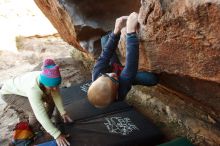 Bouldering in Hueco Tanks on 12/31/2018 with Blue Lizard Climbing and Yoga

Filename: SRM_20181231_1657321.jpg
Aperture: f/4.5
Shutter Speed: 1/250
Body: Canon EOS-1D Mark II
Lens: Canon EF 16-35mm f/2.8 L