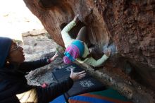 Bouldering in Hueco Tanks on 12/31/2018 with Blue Lizard Climbing and Yoga

Filename: SRM_20181231_1711330.jpg
Aperture: f/5.6
Shutter Speed: 1/200
Body: Canon EOS-1D Mark II
Lens: Canon EF 16-35mm f/2.8 L