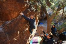 Bouldering in Hueco Tanks on 12/31/2018 with Blue Lizard Climbing and Yoga

Filename: SRM_20181231_1753130.jpg
Aperture: f/5.0
Shutter Speed: 1/160
Body: Canon EOS-1D Mark II
Lens: Canon EF 16-35mm f/2.8 L