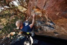 Bouldering in Hueco Tanks on 01/12/2019 with Blue Lizard Climbing and Yoga

Filename: SRM_20190112_1046520.jpg
Aperture: f/5.6
Shutter Speed: 1/250
Body: Canon EOS-1D Mark II
Lens: Canon EF 16-35mm f/2.8 L