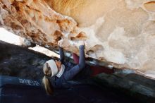 Bouldering in Hueco Tanks on 01/12/2019 with Blue Lizard Climbing and Yoga

Filename: SRM_20190112_1205470.jpg
Aperture: f/5.0
Shutter Speed: 1/250
Body: Canon EOS-1D Mark II
Lens: Canon EF 16-35mm f/2.8 L
