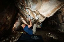 Bouldering in Hueco Tanks on 01/12/2019 with Blue Lizard Climbing and Yoga

Filename: SRM_20190112_1518570.jpg
Aperture: f/8.0
Shutter Speed: 1/250
Body: Canon EOS-1D Mark II
Lens: Canon EF 16-35mm f/2.8 L