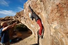 Bouldering in Hueco Tanks on 01/12/2019 with Blue Lizard Climbing and Yoga

Filename: SRM_20190112_1655350.jpg
Aperture: f/5.6
Shutter Speed: 1/500
Body: Canon EOS-1D Mark II
Lens: Canon EF 16-35mm f/2.8 L