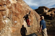 Bouldering in Hueco Tanks on 01/12/2019 with Blue Lizard Climbing and Yoga

Filename: SRM_20190112_1657500.jpg
Aperture: f/5.6
Shutter Speed: 1/640
Body: Canon EOS-1D Mark II
Lens: Canon EF 16-35mm f/2.8 L