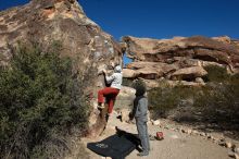 Bouldering in Hueco Tanks on 02/17/2019 with Blue Lizard Climbing and Yoga

Filename: SRM_20190217_1052270.jpg
Aperture: f/5.6
Shutter Speed: 1/400
Body: Canon EOS-1D Mark II
Lens: Canon EF 16-35mm f/2.8 L