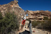 Bouldering in Hueco Tanks on 02/17/2019 with Blue Lizard Climbing and Yoga

Filename: SRM_20190217_1052300.jpg
Aperture: f/5.6
Shutter Speed: 1/400
Body: Canon EOS-1D Mark II
Lens: Canon EF 16-35mm f/2.8 L