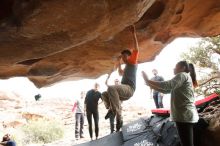Bouldering in Hueco Tanks on 03/09/2019 with Blue Lizard Climbing and Yoga

Filename: SRM_20190309_1554590.jpg
Aperture: f/5.6
Shutter Speed: 1/200
Body: Canon EOS-1D Mark II
Lens: Canon EF 16-35mm f/2.8 L