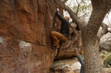 Bouldering in Hueco Tanks on 03/16/2019 with Blue Lizard Climbing and Yoga

Filename: SRM_20190316_1130420.jpg
Aperture: f/5.0
Shutter Speed: 1/100
Body: Canon EOS-1D Mark II
Lens: Canon EF 16-35mm f/2.8 L