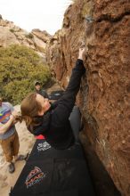 Bouldering in Hueco Tanks on 03/16/2019 with Blue Lizard Climbing and Yoga

Filename: SRM_20190316_1547110.jpg
Aperture: f/5.6
Shutter Speed: 1/640
Body: Canon EOS-1D Mark II
Lens: Canon EF 16-35mm f/2.8 L