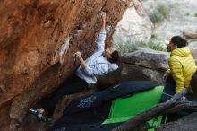 Bouldering in Hueco Tanks on 03/20/2019 with Blue Lizard Climbing and Yoga

Filename: SRM_20190320_0924441.jpg
Aperture: f/3.5
Shutter Speed: 1/320
Body: Canon EOS-1D Mark II
Lens: Canon EF 50mm f/1.8 II