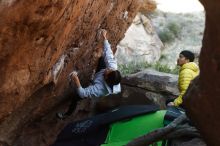 Bouldering in Hueco Tanks on 03/20/2019 with Blue Lizard Climbing and Yoga

Filename: SRM_20190320_0926020.jpg
Aperture: f/3.5
Shutter Speed: 1/400
Body: Canon EOS-1D Mark II
Lens: Canon EF 50mm f/1.8 II