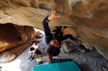 Bouldering in Hueco Tanks on 03/20/2019 with Blue Lizard Climbing and Yoga

Filename: SRM_20190320_1557230.jpg
Aperture: f/5.6
Shutter Speed: 1/200
Body: Canon EOS-1D Mark II
Lens: Canon EF 16-35mm f/2.8 L