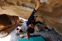 Bouldering in Hueco Tanks on 03/20/2019 with Blue Lizard Climbing and Yoga

Filename: SRM_20190320_1557231.jpg
Aperture: f/5.6
Shutter Speed: 1/200
Body: Canon EOS-1D Mark II
Lens: Canon EF 16-35mm f/2.8 L