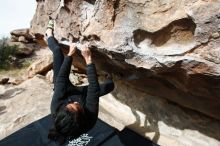 Bouldering in Hueco Tanks on 03/30/2019 with Blue Lizard Climbing and Yoga

Filename: SRM_20190330_1019490.jpg
Aperture: f/5.6
Shutter Speed: 1/400
Body: Canon EOS-1D Mark II
Lens: Canon EF 16-35mm f/2.8 L