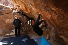 Bouldering in Hueco Tanks on 03/31/2019 with Blue Lizard Climbing and Yoga

Filename: SRM_20190331_1126310.jpg
Aperture: f/5.6
Shutter Speed: 1/250
Body: Canon EOS-1D Mark II
Lens: Canon EF 16-35mm f/2.8 L