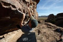Bouldering in Hueco Tanks on 04/06/2019 with Blue Lizard Climbing and Yoga

Filename: SRM_20190406_0916570.jpg
Aperture: f/5.6
Shutter Speed: 1/320
Body: Canon EOS-1D Mark II
Lens: Canon EF 16-35mm f/2.8 L
