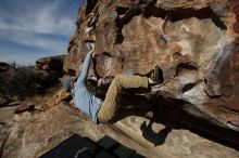 Bouldering in Hueco Tanks on 04/06/2019 with Blue Lizard Climbing and Yoga

Filename: SRM_20190406_0922050.jpg
Aperture: f/5.6
Shutter Speed: 1/640
Body: Canon EOS-1D Mark II
Lens: Canon EF 16-35mm f/2.8 L