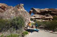Bouldering in Hueco Tanks on 04/13/2019 with Blue Lizard Climbing and Yoga

Filename: SRM_20190413_0942450.jpg
Aperture: f/5.6
Shutter Speed: 1/400
Body: Canon EOS-1D Mark II
Lens: Canon EF 16-35mm f/2.8 L