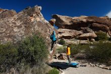 Bouldering in Hueco Tanks on 04/13/2019 with Blue Lizard Climbing and Yoga

Filename: SRM_20190413_0948360.jpg
Aperture: f/5.6
Shutter Speed: 1/500
Body: Canon EOS-1D Mark II
Lens: Canon EF 16-35mm f/2.8 L