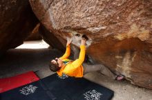 Bouldering in Hueco Tanks on 04/13/2019 with Blue Lizard Climbing and Yoga

Filename: SRM_20190413_1005100.jpg
Aperture: f/5.6
Shutter Speed: 1/320
Body: Canon EOS-1D Mark II
Lens: Canon EF 16-35mm f/2.8 L