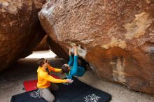 Bouldering in Hueco Tanks on 04/13/2019 with Blue Lizard Climbing and Yoga

Filename: SRM_20190413_1010230.jpg
Aperture: f/5.6
Shutter Speed: 1/320
Body: Canon EOS-1D Mark II
Lens: Canon EF 16-35mm f/2.8 L