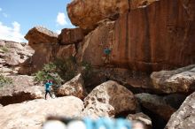 Bouldering in Hueco Tanks on 04/13/2019 with Blue Lizard Climbing and Yoga

Filename: SRM_20190413_1346440.jpg
Aperture: f/4.0
Shutter Speed: 1/800
Body: Canon EOS-1D Mark II
Lens: Canon EF 16-35mm f/2.8 L