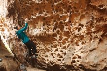 Bouldering in Hueco Tanks on 04/13/2019 with Blue Lizard Climbing and Yoga

Filename: SRM_20190413_1539510.jpg
Aperture: f/3.5
Shutter Speed: 1/100
Body: Canon EOS-1D Mark II
Lens: Canon EF 50mm f/1.8 II