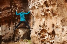 Bouldering in Hueco Tanks on 04/13/2019 with Blue Lizard Climbing and Yoga

Filename: SRM_20190413_1541290.jpg
Aperture: f/3.5
Shutter Speed: 1/100
Body: Canon EOS-1D Mark II
Lens: Canon EF 50mm f/1.8 II