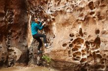 Bouldering in Hueco Tanks on 04/13/2019 with Blue Lizard Climbing and Yoga

Filename: SRM_20190413_1541560.jpg
Aperture: f/3.5
Shutter Speed: 1/125
Body: Canon EOS-1D Mark II
Lens: Canon EF 50mm f/1.8 II