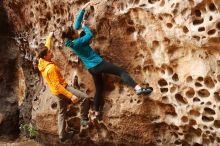 Bouldering in Hueco Tanks on 04/13/2019 with Blue Lizard Climbing and Yoga

Filename: SRM_20190413_1543060.jpg
Aperture: f/3.5
Shutter Speed: 1/160
Body: Canon EOS-1D Mark II
Lens: Canon EF 50mm f/1.8 II