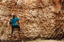 Bouldering in Hueco Tanks on 04/13/2019 with Blue Lizard Climbing and Yoga

Filename: SRM_20190413_1545150.jpg
Aperture: f/4.0
Shutter Speed: 1/200
Body: Canon EOS-1D Mark II
Lens: Canon EF 50mm f/1.8 II