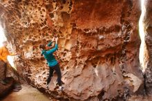 Bouldering in Hueco Tanks on 04/13/2019 with Blue Lizard Climbing and Yoga

Filename: SRM_20190413_1551010.jpg
Aperture: f/5.6
Shutter Speed: 1/25
Body: Canon EOS-1D Mark II
Lens: Canon EF 16-35mm f/2.8 L