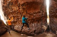 Bouldering in Hueco Tanks on 04/13/2019 with Blue Lizard Climbing and Yoga

Filename: SRM_20190413_1551110.jpg
Aperture: f/5.0
Shutter Speed: 1/100
Body: Canon EOS-1D Mark II
Lens: Canon EF 16-35mm f/2.8 L