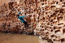 Bouldering in Hueco Tanks on 04/13/2019 with Blue Lizard Climbing and Yoga

Filename: SRM_20190413_1553500.jpg
Aperture: f/4.5
Shutter Speed: 1/100
Body: Canon EOS-1D Mark II
Lens: Canon EF 16-35mm f/2.8 L