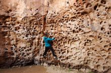 Bouldering in Hueco Tanks on 04/13/2019 with Blue Lizard Climbing and Yoga

Filename: SRM_20190413_1556490.jpg
Aperture: f/5.0
Shutter Speed: 1/80
Body: Canon EOS-1D Mark II
Lens: Canon EF 16-35mm f/2.8 L