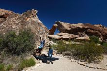 Bouldering in Hueco Tanks on 04/26/2019 with Blue Lizard Climbing and Yoga

Filename: SRM_20190426_1022090.jpg
Aperture: f/5.6
Shutter Speed: 1/250
Body: Canon EOS-1D Mark II
Lens: Canon EF 16-35mm f/2.8 L