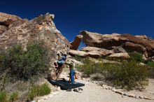 Bouldering in Hueco Tanks on 04/26/2019 with Blue Lizard Climbing and Yoga

Filename: SRM_20190426_1025370.jpg
Aperture: f/5.6
Shutter Speed: 1/250
Body: Canon EOS-1D Mark II
Lens: Canon EF 16-35mm f/2.8 L