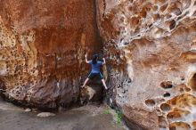 Bouldering in Hueco Tanks on 04/26/2019 with Blue Lizard Climbing and Yoga

Filename: SRM_20190426_1217160.jpg
Aperture: f/4.0
Shutter Speed: 1/125
Body: Canon EOS-1D Mark II
Lens: Canon EF 16-35mm f/2.8 L