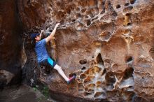 Bouldering in Hueco Tanks on 04/26/2019 with Blue Lizard Climbing and Yoga

Filename: SRM_20190426_1218070.jpg
Aperture: f/4.0
Shutter Speed: 1/200
Body: Canon EOS-1D Mark II
Lens: Canon EF 16-35mm f/2.8 L